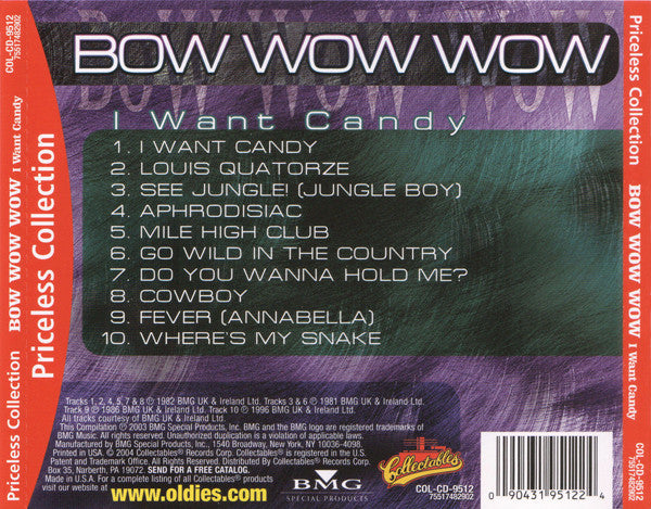 Bow Wow Wow – I Want Candy: The Best Of Bow Wow Wow