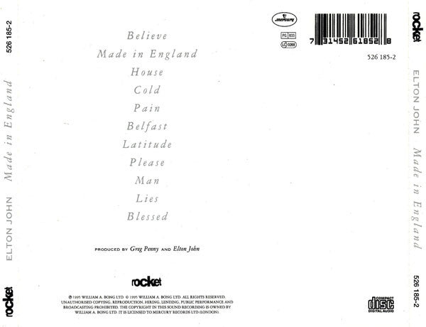 Elton John – Made In England