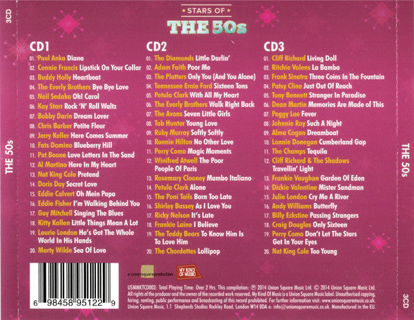 Various – Stars Of The 50s (60 Classic Fifties Hits)