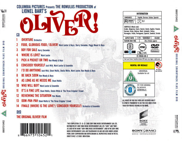 Lionel Bart – Oliver! - Original Soundtrack Plus Film DVD