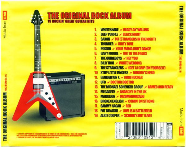 Various – The Original Rock Album (19 Rockin' Great Guitar Hits)