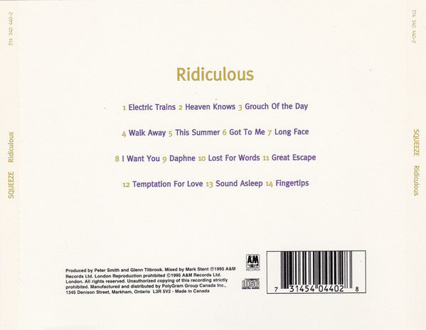 Squeeze  – Ridiculous