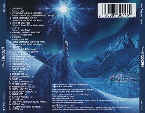 Kristen Anderson-Lopez And Robert Lopez, Christophe Beck – Disney Frozen Soundtrack