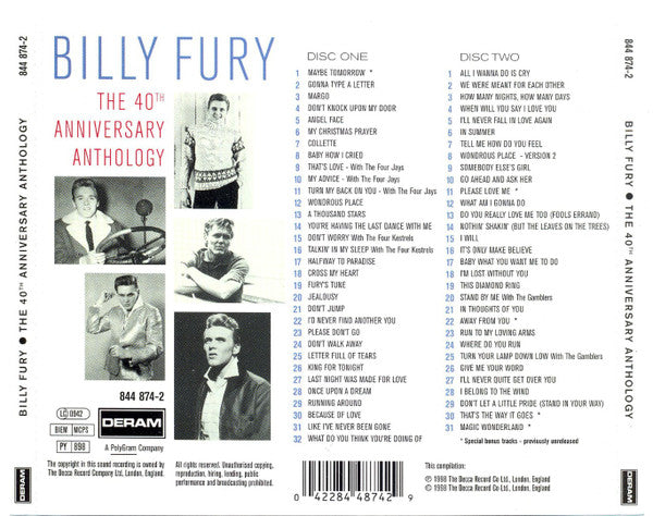 Billy Fury – The 40th Anniversary Anthology